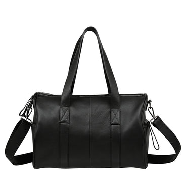 Deep End Bag in Black with Gun Metal Zips by Status Anxiety - The Stockroom NZ